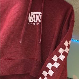 CROPPED VANS HODDIE SIZE XS